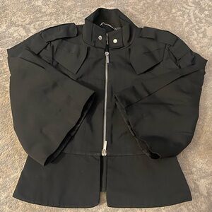 Karen Mullen Stylish Black Jacket with Zipper